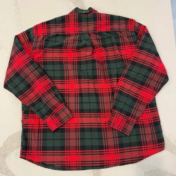 St. John’s Bay Long Sleeve Plaid Button Up Shirt Red/Green Men's XXL Easy Care - Picture 5 of 5